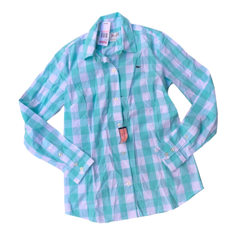 NWT vineyard vines checkered button up shirt - Picture 2 of 4